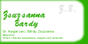 zsuzsanna bardy business card