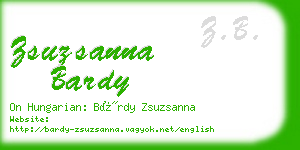 zsuzsanna bardy business card